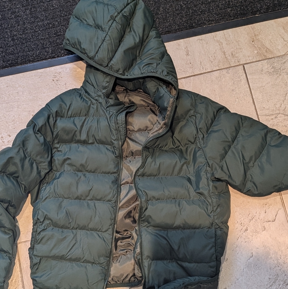 Green Uniqlo Coat
